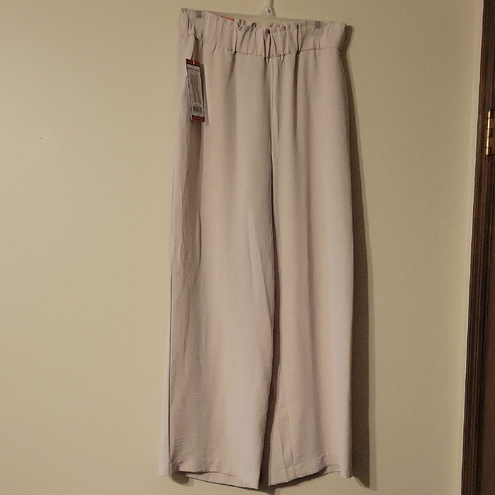 2 For 1! Hilary Radley Oatmeal AND GREY Wide-Leg Pants